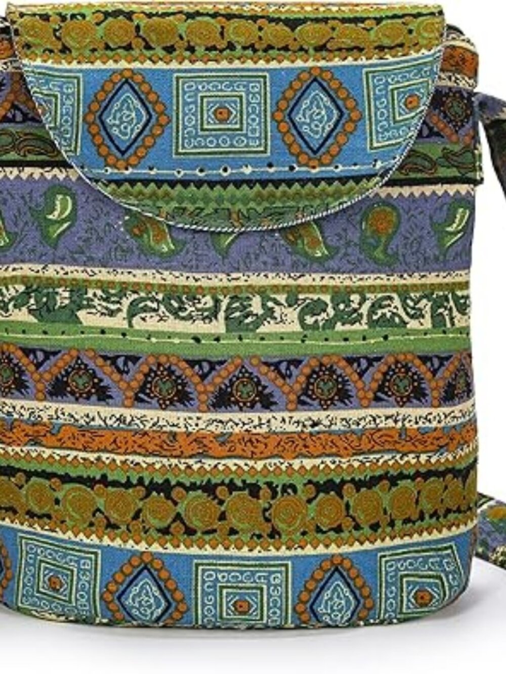 Boho Women's Retro Small Size Canvas Shoulder Bag Hippie Boho Crossbody Handbag